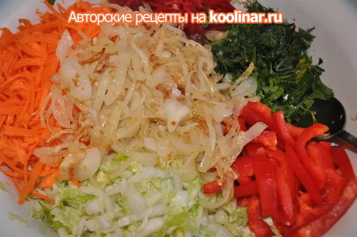 Запечённая курица и острый овощной салат или обед выходного дня: шаг 4