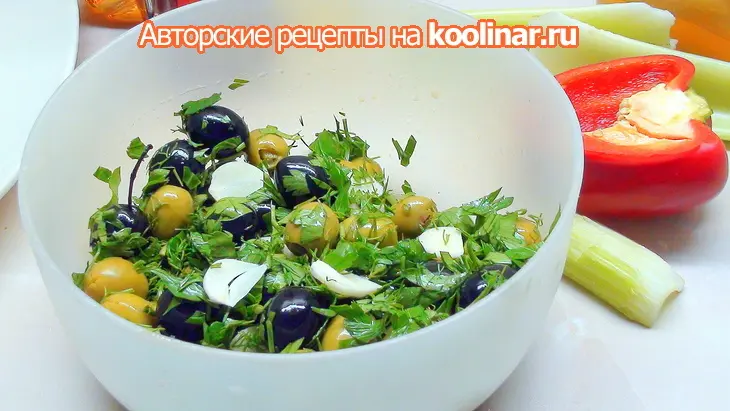 Маринованные морепродукты и овощи и плюс салат к новому году: шаг 5
