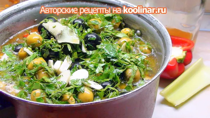 Маринованные морепродукты и овощи и плюс салат к новому году: шаг 6