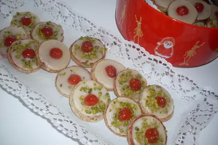 Рождественское печенье с орешками и марципаном.: шаг 8