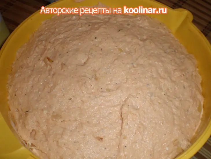 Хлеб.пшенично-картофельный с творогом, луком и петрушкой: шаг 4