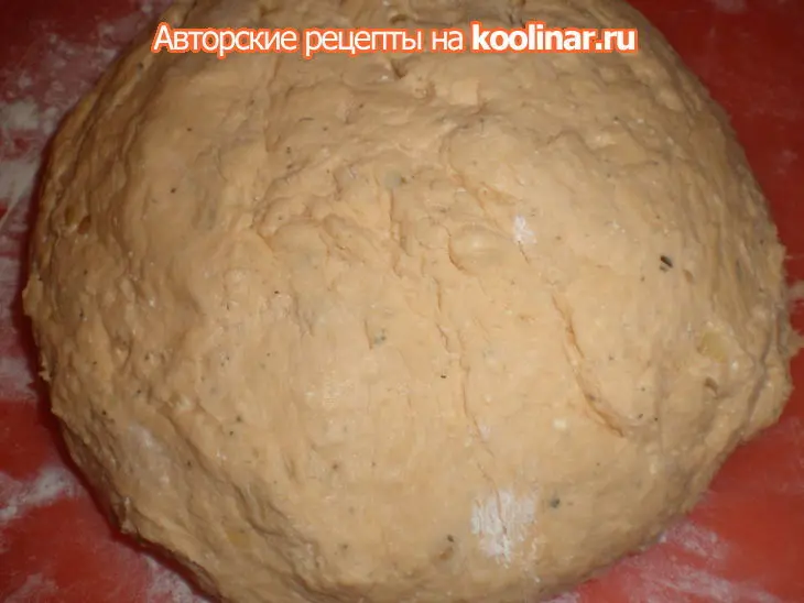 Хлеб.пшенично-картофельный с творогом, луком и петрушкой: шаг 5