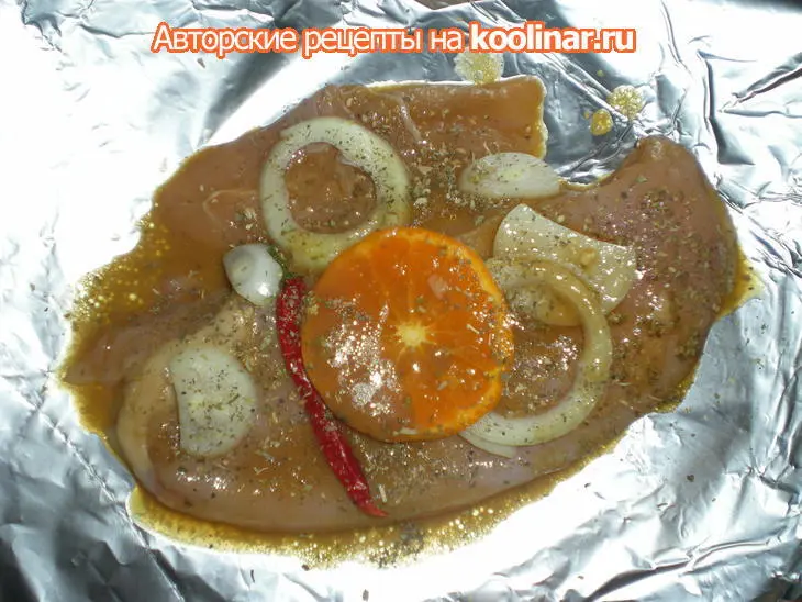 Запеченое куриное филе в маринаде из меда и соевого соуса: шаг 2
