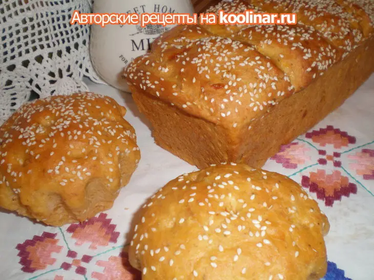 Хлеб.пшенично-картофельный с творогом, луком и петрушкой: шаг 8
