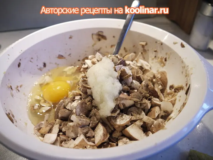 Грибные оладьи: шаг 2