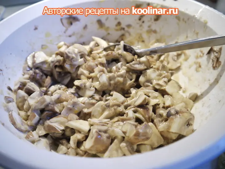Грибные оладьи: шаг 3