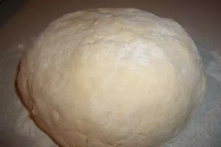 Пирог из пресного теста с рисом и грибами "сытный": шаг 8