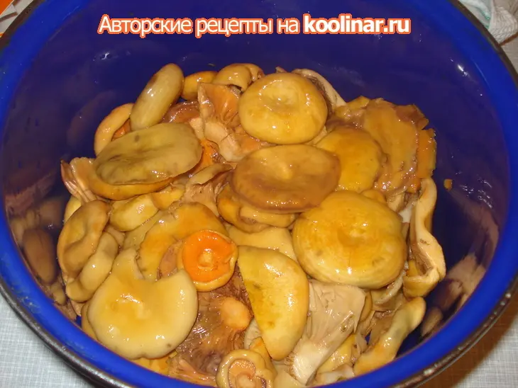 Маринованые рыжики/лисички: шаг 1