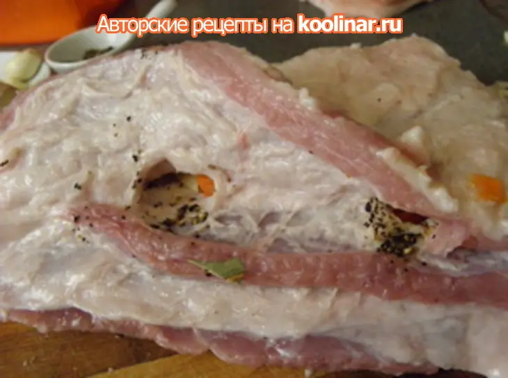 Запеченый рулет из свинины: шаг 2