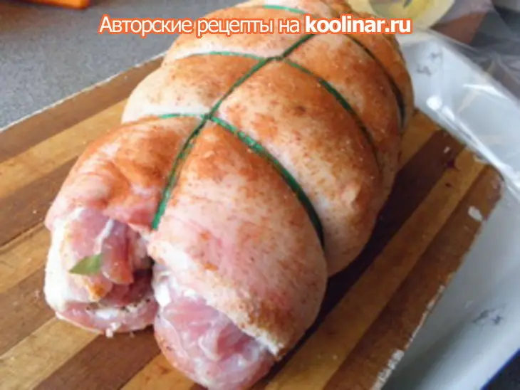 Запеченый рулет из свинины: шаг 5