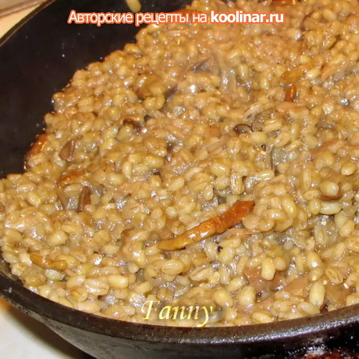 Орзотто с белыми грибами: шаг 4
