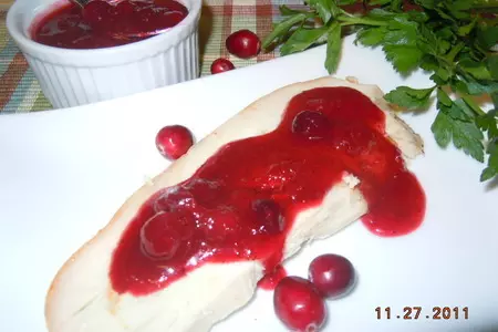 Традиционный соус из клюквы  granberries к индюшке  ко дню благодарения: шаг 2