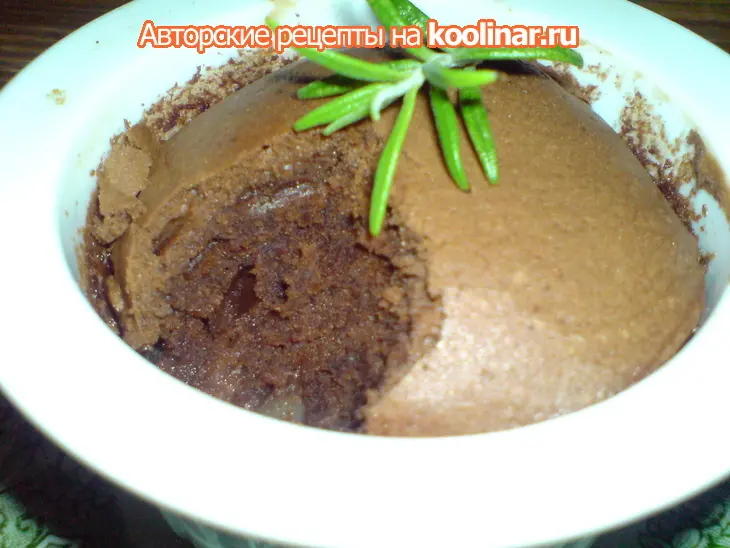 Шоколадное суфле с грушами и розмарином: шаг 7