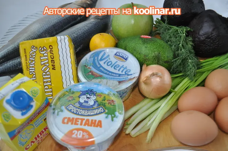 Закуски из сельди: шаг 1