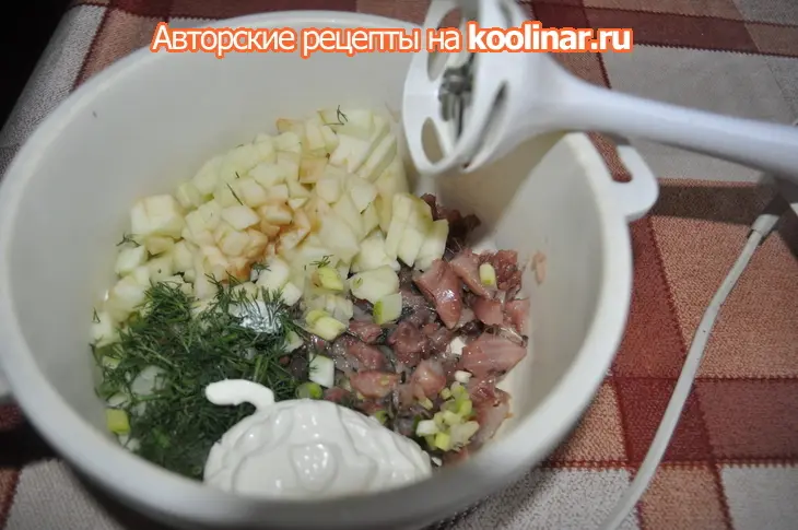 Закуски из сельди: шаг 6
