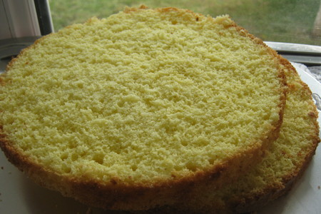 Бисквитный торт "ретро"  с кофейным кремом  и муссом мокко.: шаг 2
