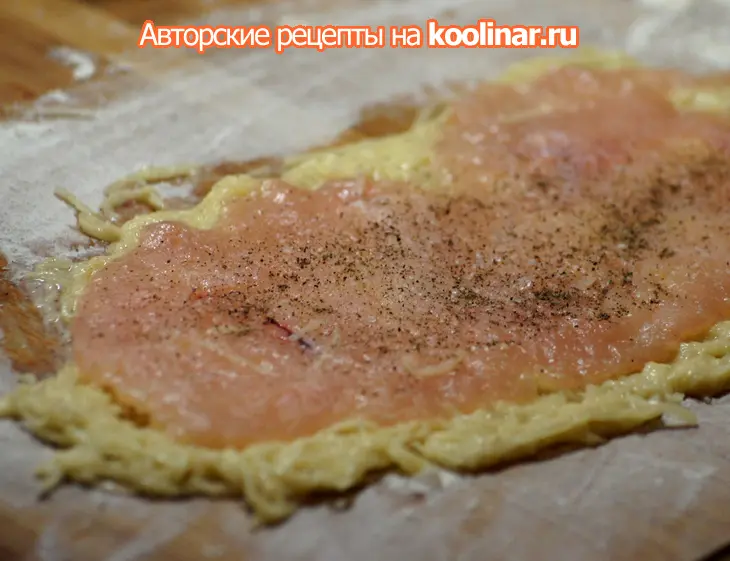 Курочка в картофельной шубке: шаг 3