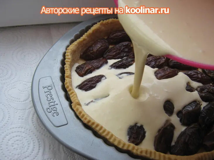 Тарт с финиками ( date and mascarpone tart): шаг 7