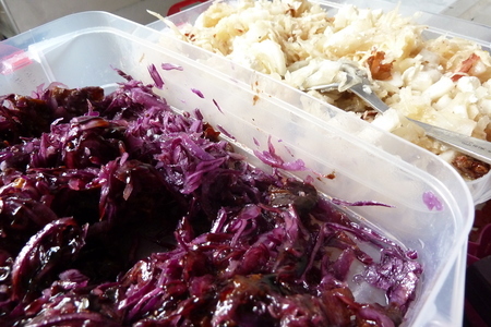 Салат из двух видов капусты - "ин-янь" ...или белое и пурпур: шаг 13