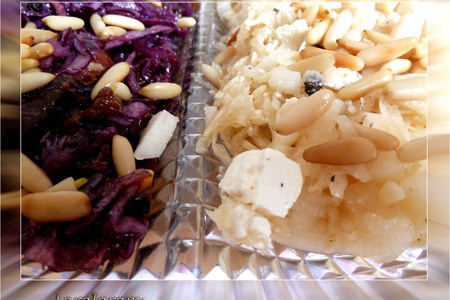 Салат из двух видов капусты - "ин-янь" ...или белое и пурпур: шаг 14