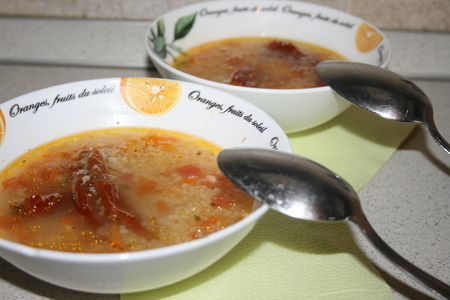 Овощной суп с кускусом и вялеными помидорами: шаг 5