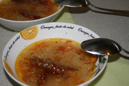 Овощной суп с кускусом и вялеными помидорами: шаг 7