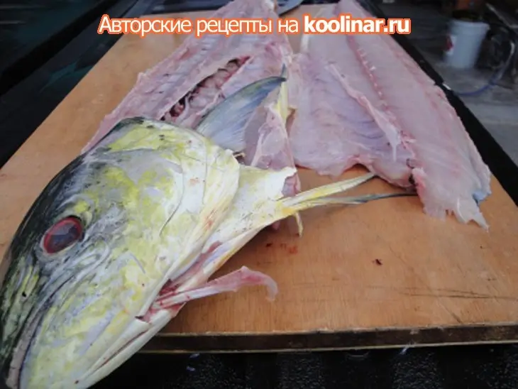 Жаренные роллы с махи-махи: шаг 1