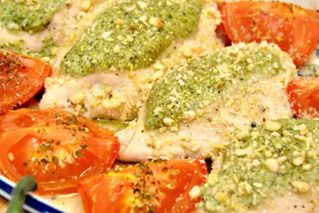 Куриные грудки, фаршированные соусом песто +соус песто(рецепт выходного дня): шаг 6