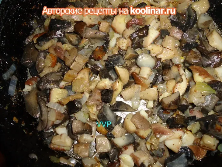 Мясные корзинки с грибами: шаг 2