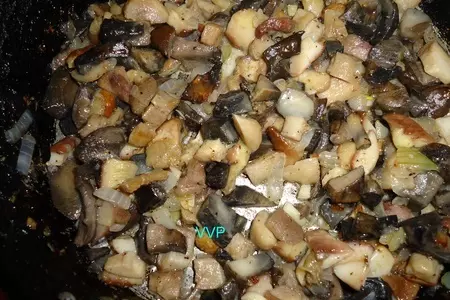 Мясные корзинки с грибами: шаг 2