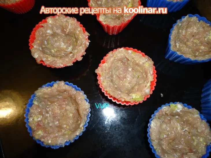 Мясные корзинки с грибами: шаг 3