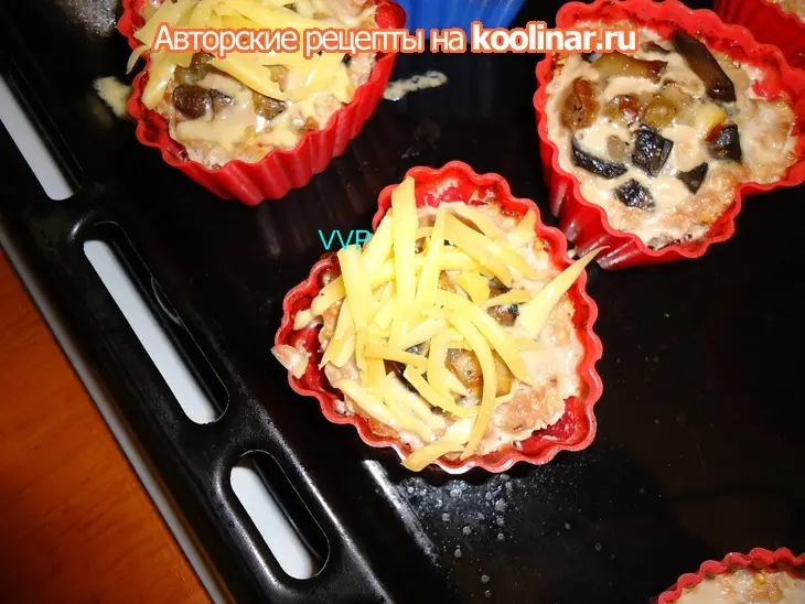 Мясные корзинки с грибами: шаг 6