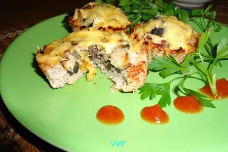 Мясные корзинки с грибами: шаг 8