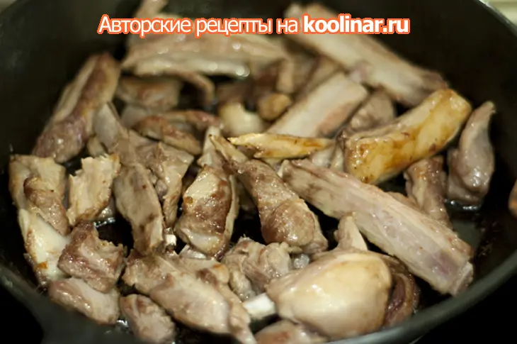 Суп из чечевицы с бараньими ребрышками: шаг 1