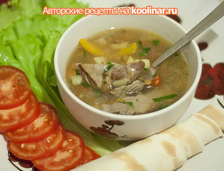 Суп из чечевицы с бараньими ребрышками: шаг 6