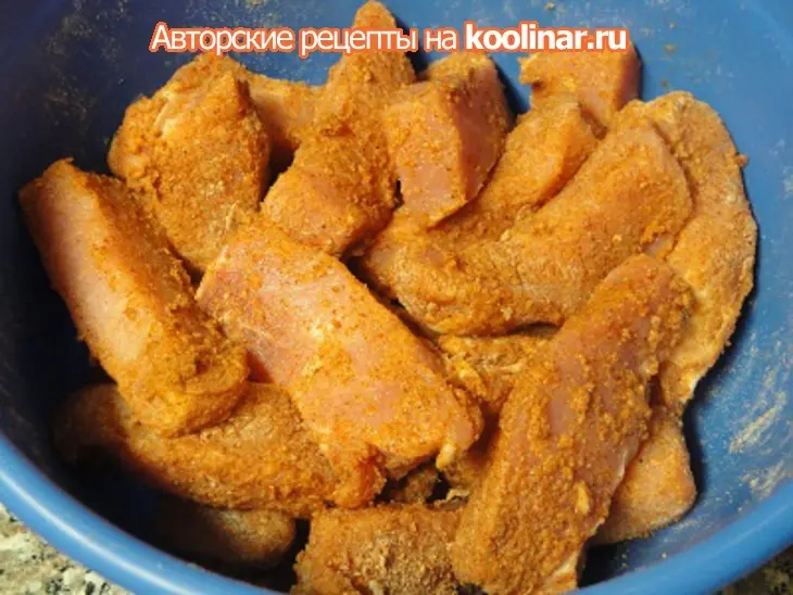 Жаренная свинина с чесночно-укропным соусом: шаг 3