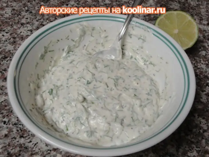Жаренная свинина с чесночно-укропным соусом: шаг 4