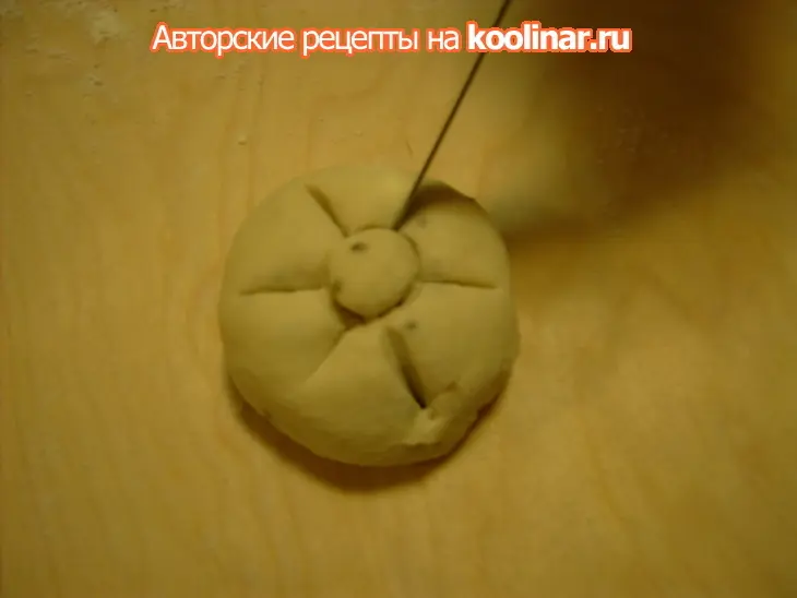 Булочки с семенами аниса "колоски" и "розочки": шаг 12