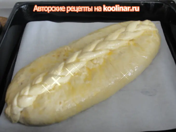 Простая кулебяка с мясом : - ): шаг 4