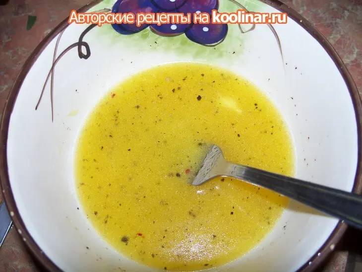 Теплый салат из  куриной печенки с яйцом "пашот": шаг 6