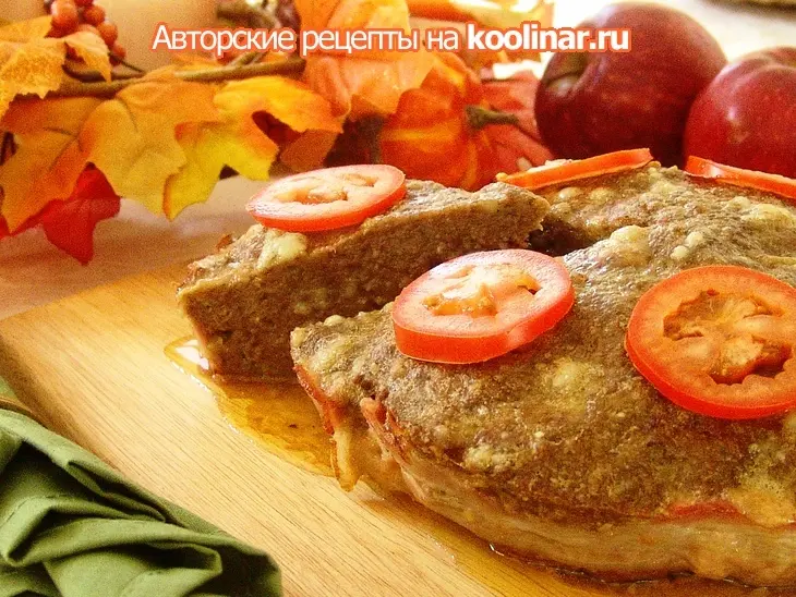 Мясной пирог с беконом, шаллотом и голубым сыром: шаг 6