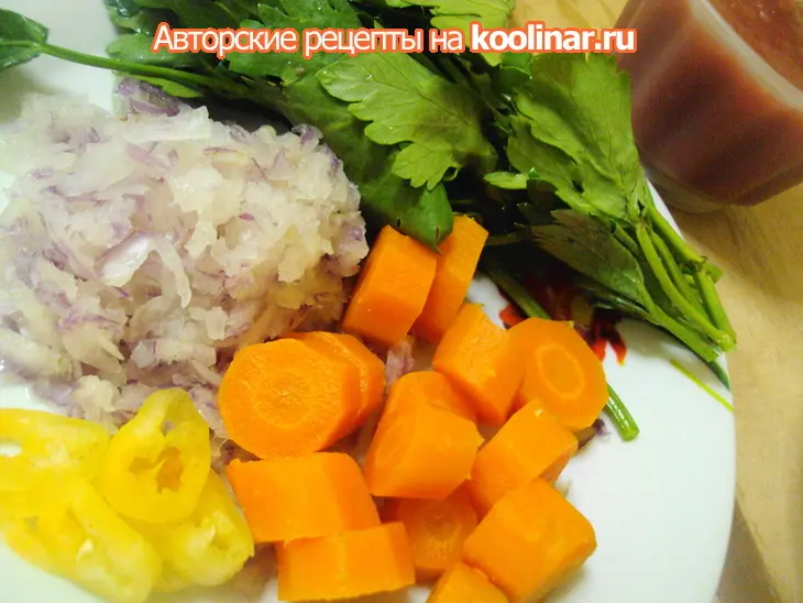 Нутовый суп с мясом и овощами.: шаг 5