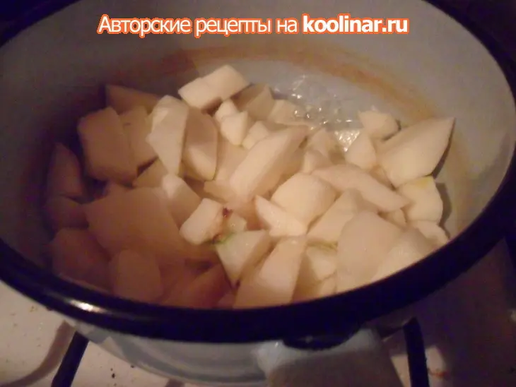 Яблочный десерт с крем-чизом "предновогодний" (дуэль): шаг 2
