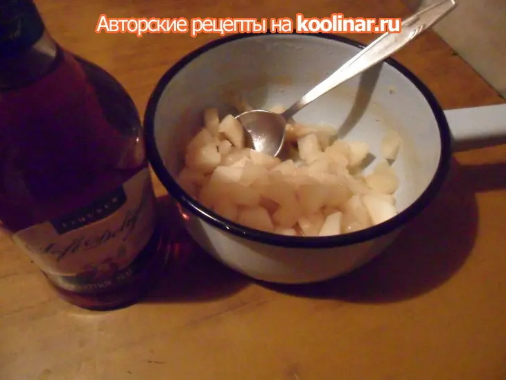 Яблочный десерт с крем-чизом "предновогодний" (дуэль): шаг 3