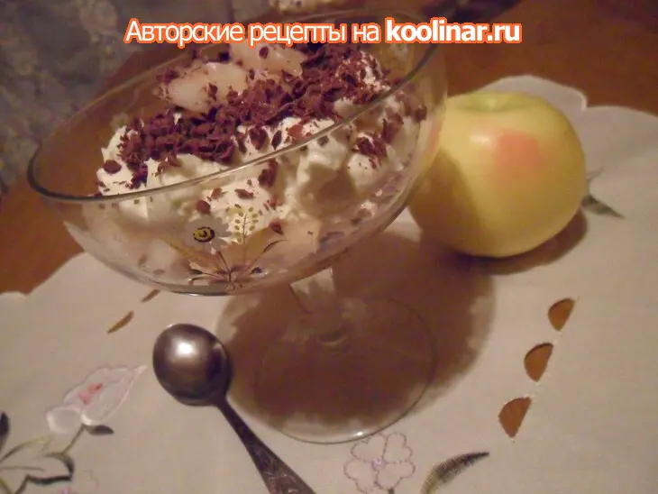 Яблочный десерт с крем-чизом "предновогодний" (дуэль): шаг 7