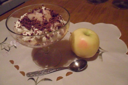 Яблочный десерт с крем-чизом "предновогодний" (дуэль): шаг 8