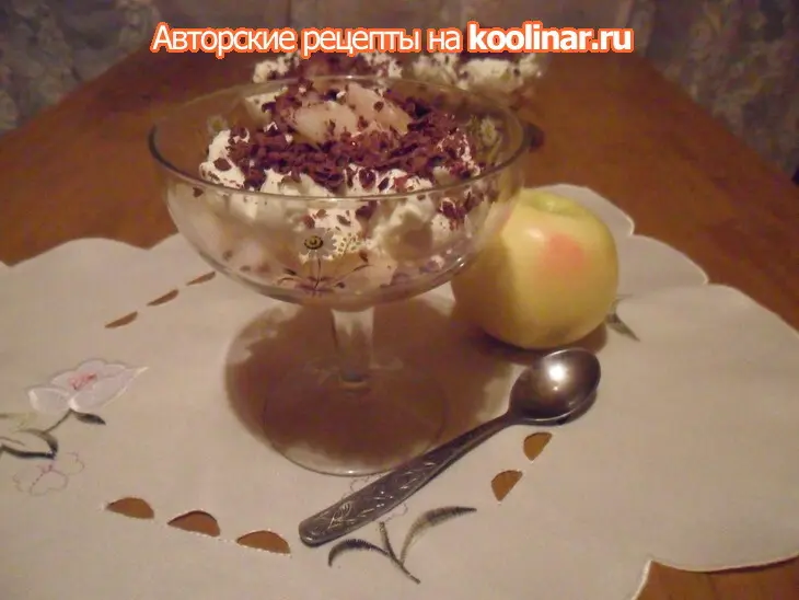 Яблочный десерт с крем-чизом "предновогодний" (дуэль): шаг 9