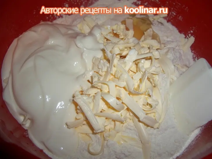 Пирог с печенью и грибами: шаг 4