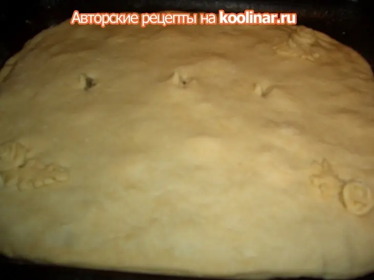 Пирог с печенью и грибами: шаг 8