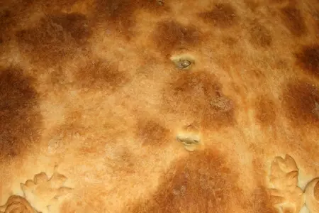 Пирог с печенью и грибами: шаг 9